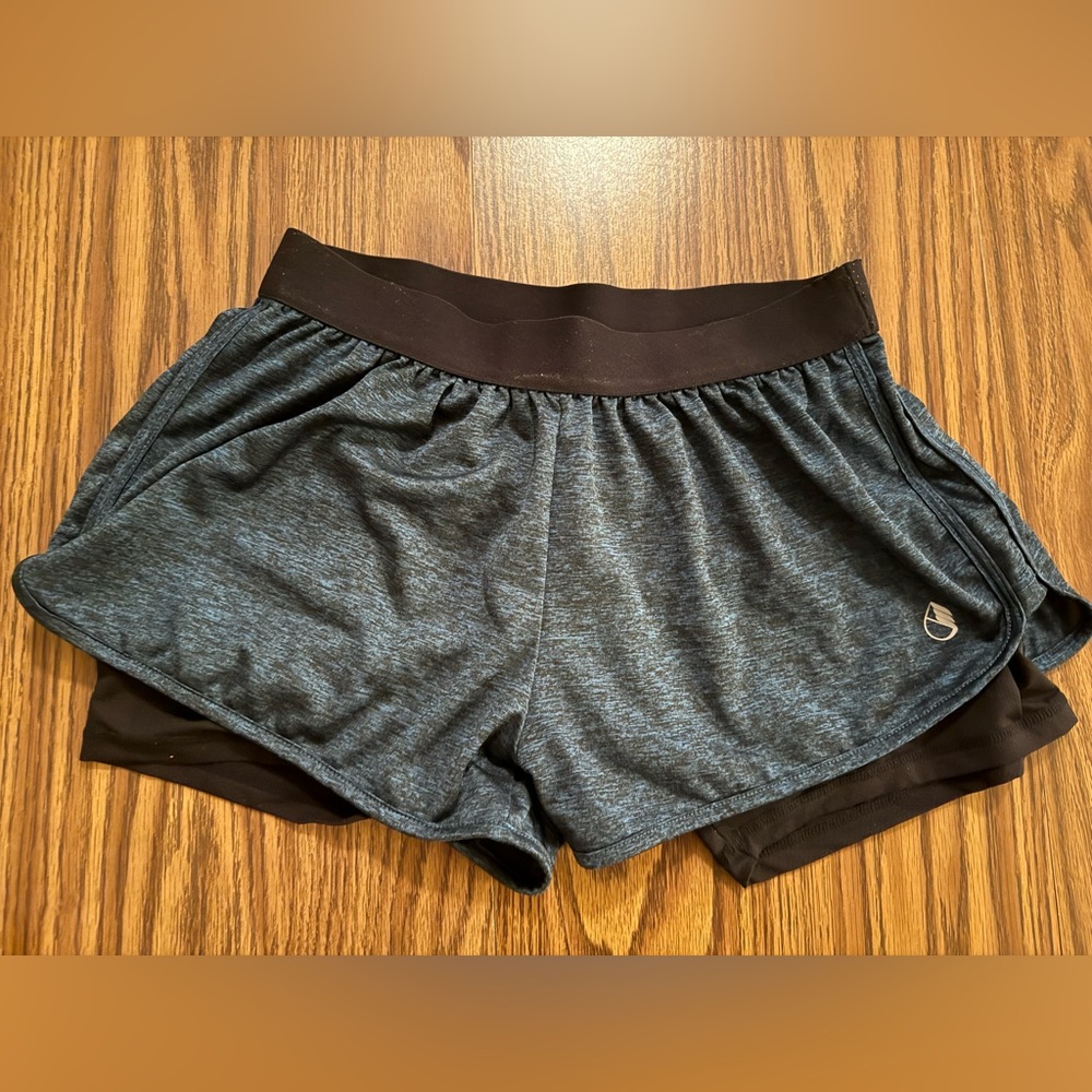 Iceyzone large workout compression shorts